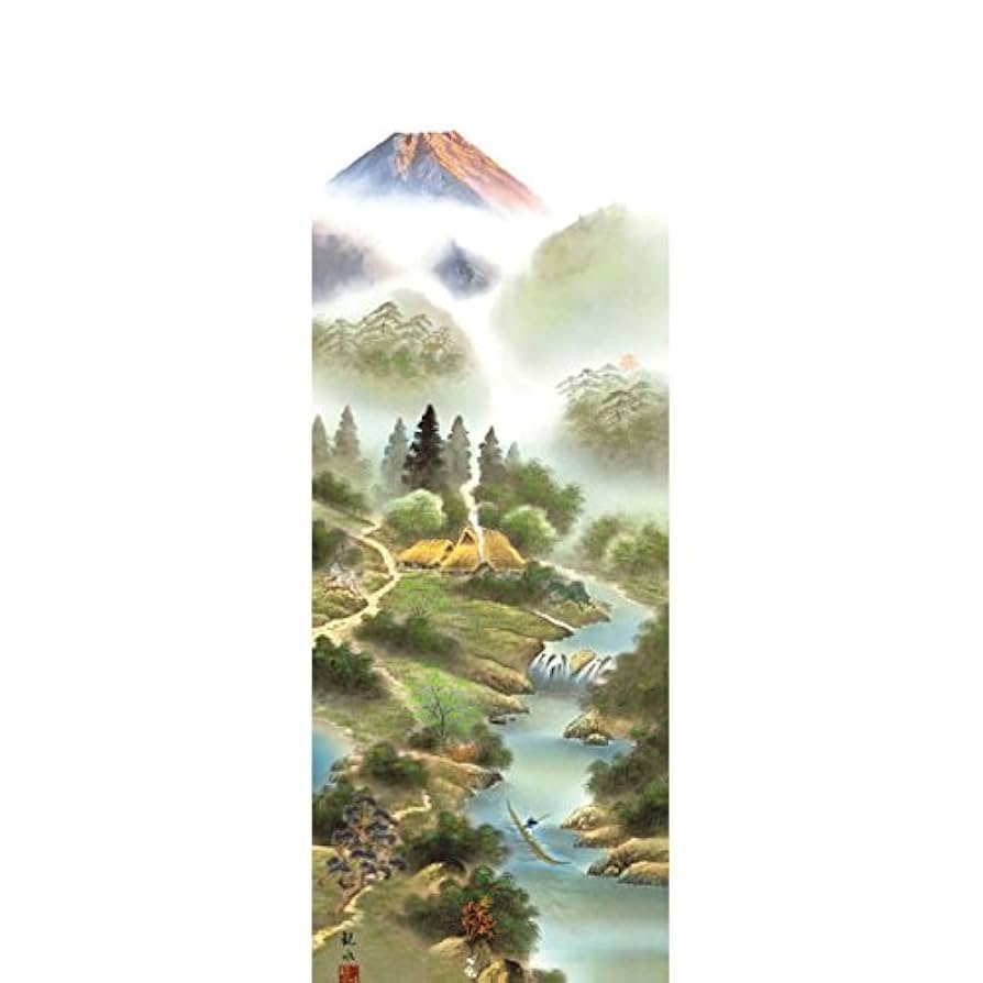 Amazon | 掛け軸／掛軸 狭山観水/風水霊峰四神図掛け軸/開運風水